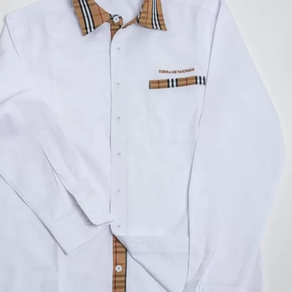 Camisa de hombre casual blanca tierra de Tartessos