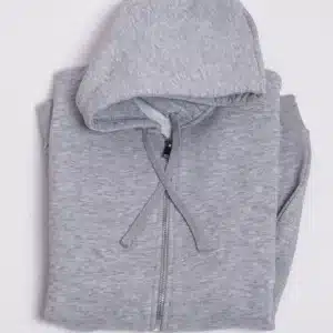 Sudadera capucha gris claro