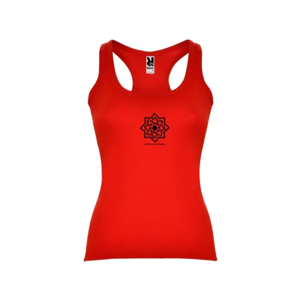 Camiseta de tirantes para mujer Tartessos roja