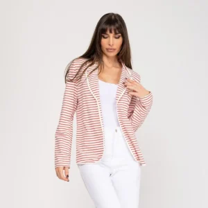 Blazer mujer rayas de algodon