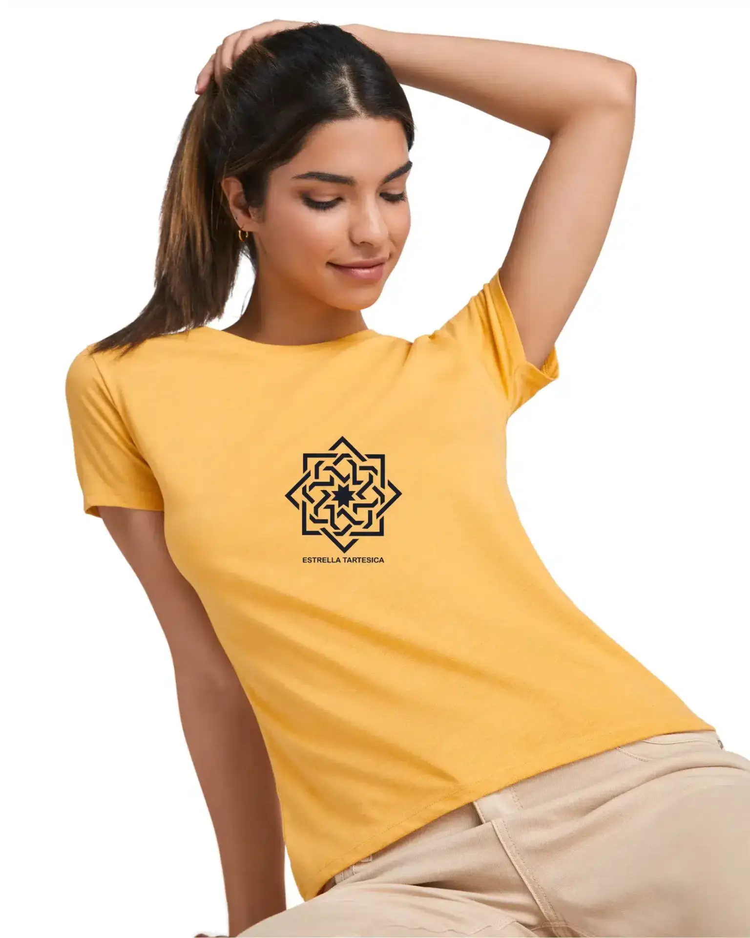 Camiseta exclusiva Tierra de Tartessos mostaza