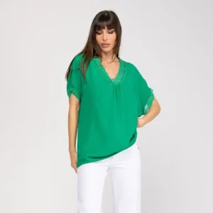 Camiseta lenceria Tartessos verde