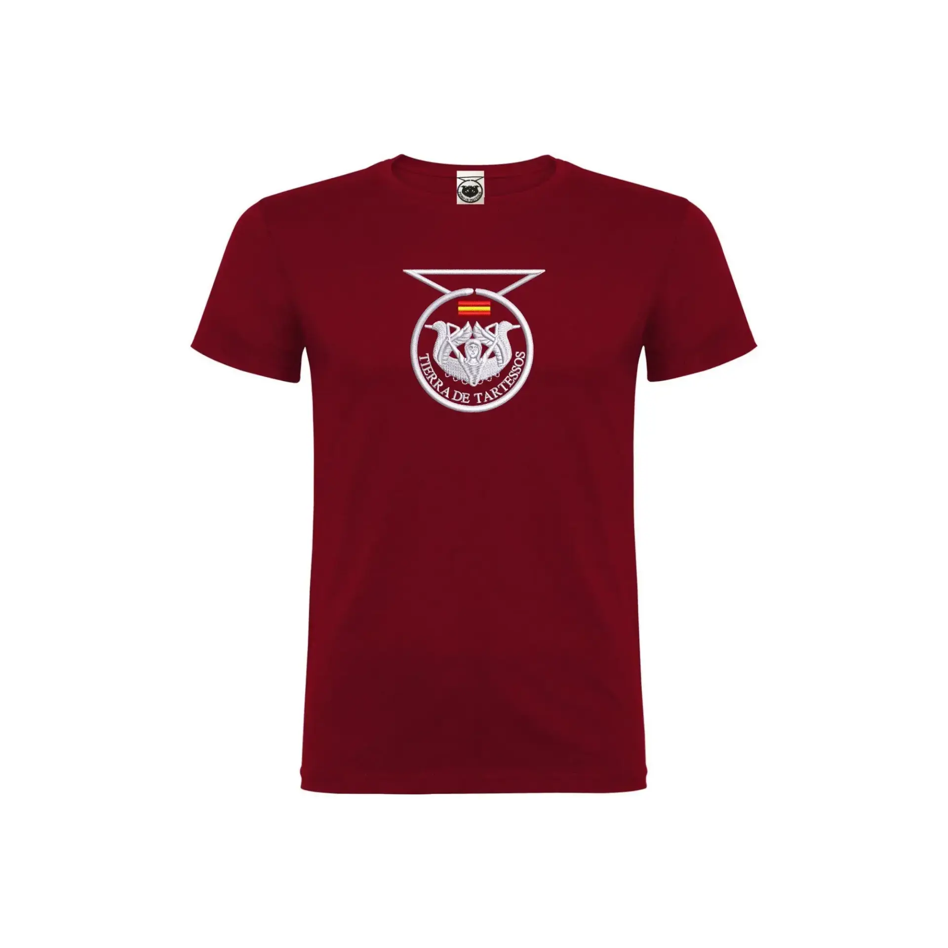 Camiseta unisex granate Tierra de Tartessos