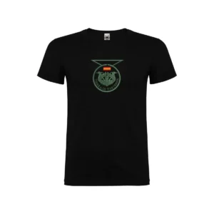 Camiseta unisex negra verde Tierra de Tartessos