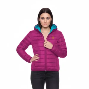 Cazadora acolchada mujer con relleno y capucha