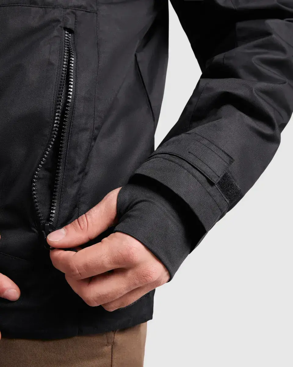 Cazadora Hombre Impermeable con Capucha y Cremallera - Imagen 5