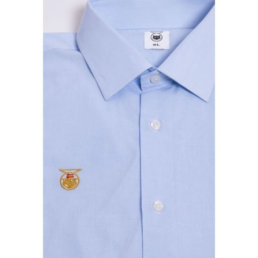 Camisa clásica hombre azul - Imagen 2