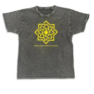 Camiseta manga corta gris envejecido