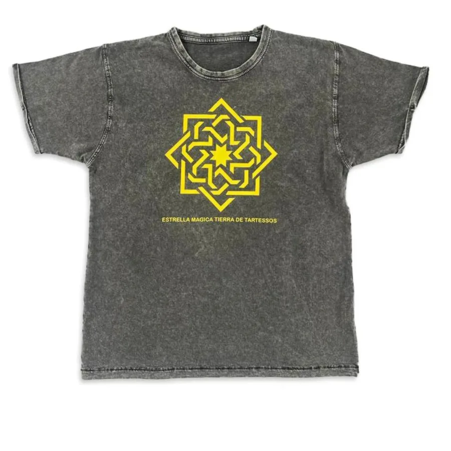 Camiseta manga corta gris envejecido