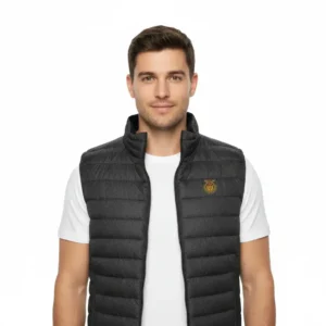 Chaleco Polar Hombre con Cremallera Bordado