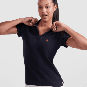 Polo Mujer Entallado Azul