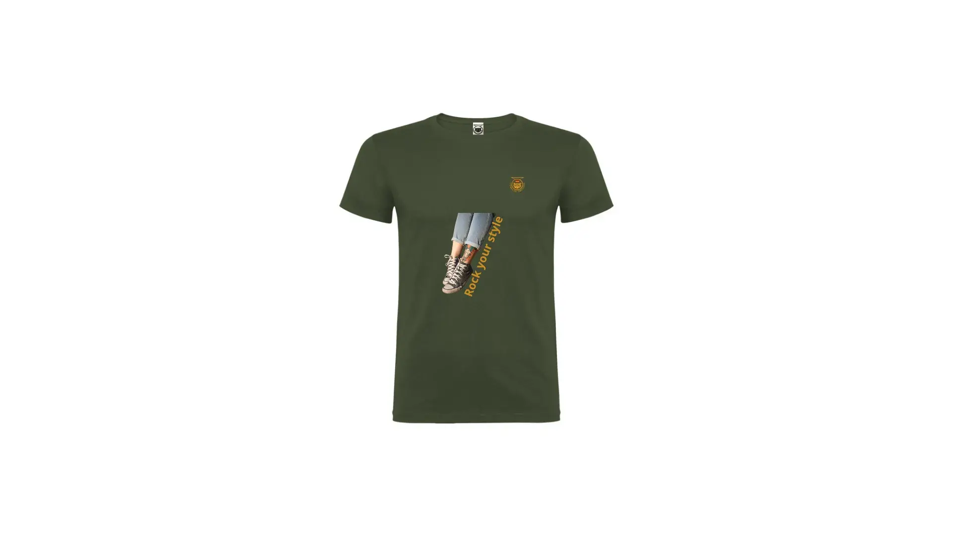 camiseta negra de algodón orgánico - Imagen 2