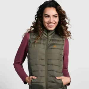 Chaleco Polar Mujer sin Mangas Bordado